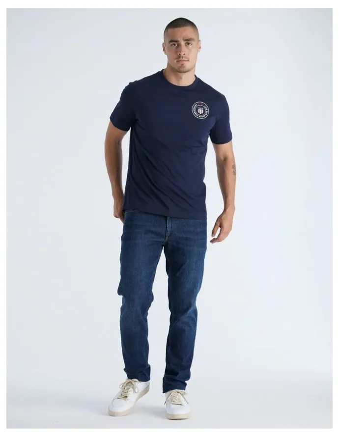 Gant Graphic T-shirt in Evening Blue