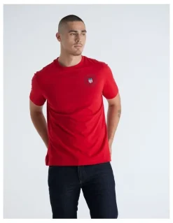 Gant Graphic T-shirt in Ruby Red