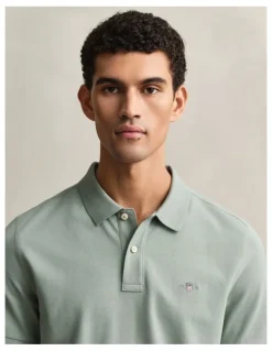 Gant Regular Fit Polo Shirt in Ceramic Grey