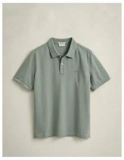 Gant Regular Fit Polo Shirt in Ceramic Grey