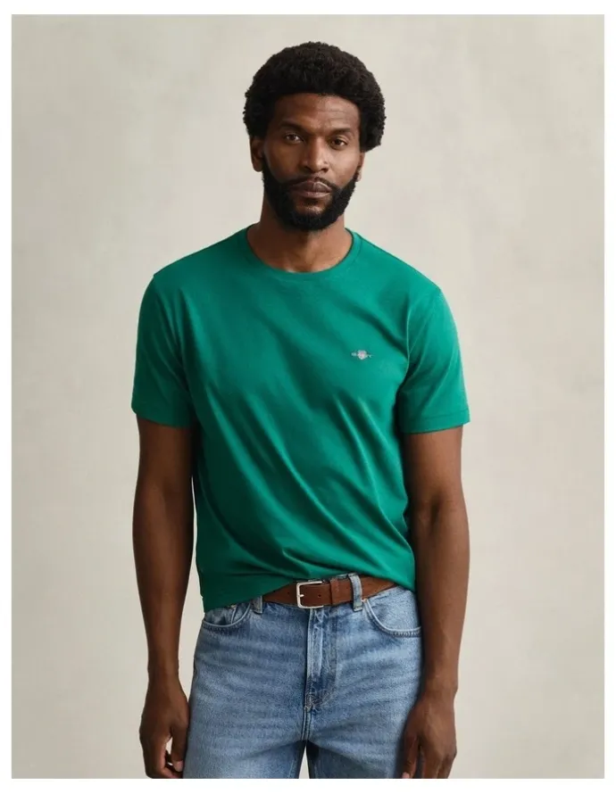 Gant Regular Fit Shield T-Shirt in Botanical Hue