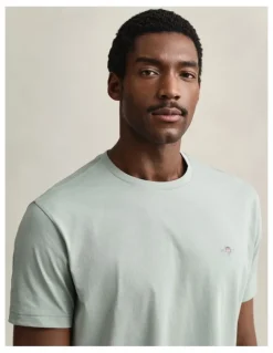 Gant Regular Fit Shield T-Shirt in Ceramic Grey