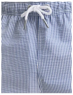 Gant Seersucker Swim Shorts in Rich Blue