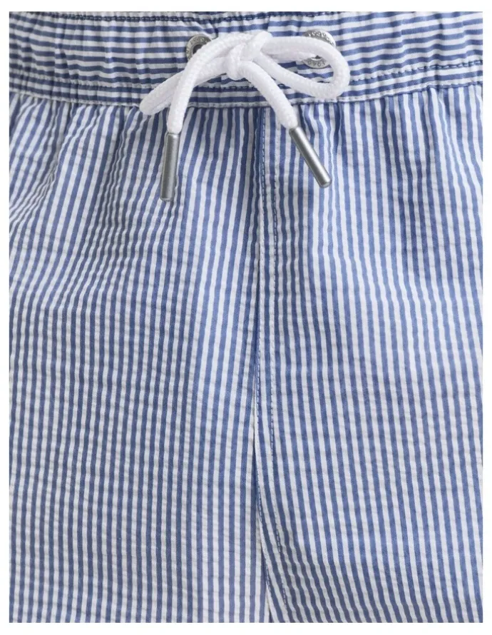 Gant Seersucker Swim Shorts in Rich Blue