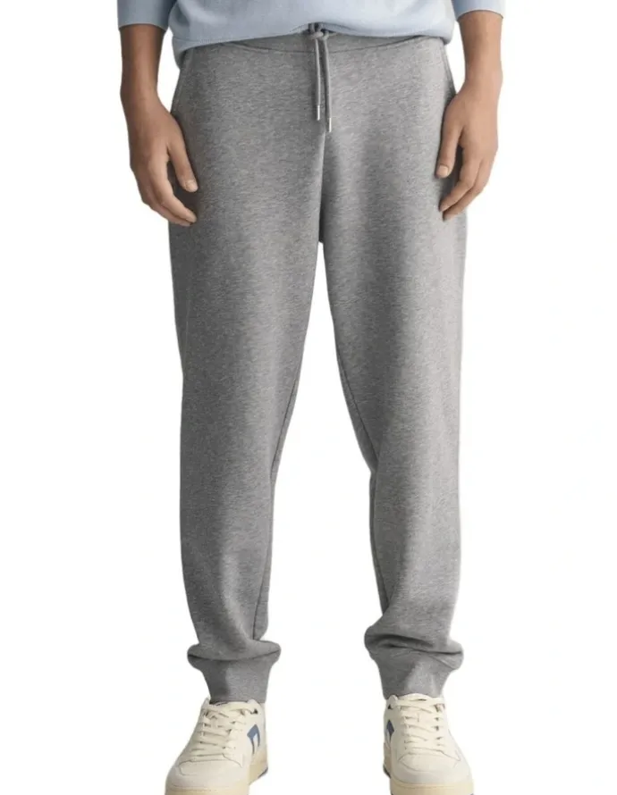 Gant Shield Sweatpants in Grey Melange