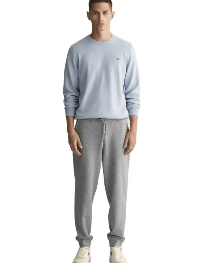 Gant Shield Sweatpants in Grey Melange