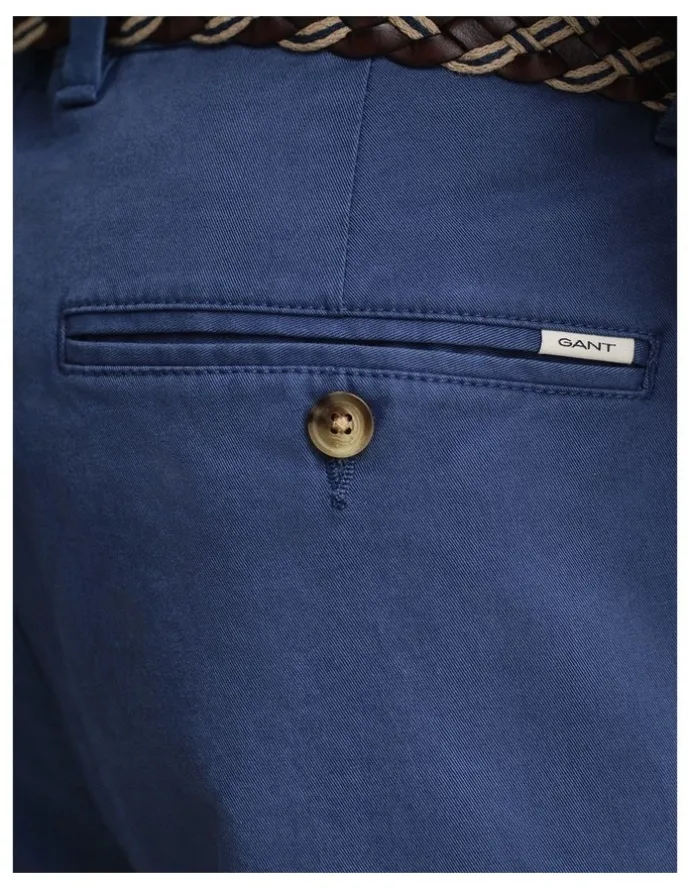 Gant Slim Fit Classic Chinos in Vintage Blue