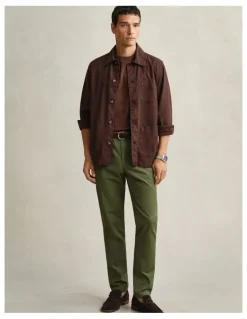 Gant Slim Fit Classic Chinos in Dry Herb Green