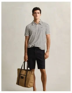 Gant Terry Cloth Polo Shirt in Creamed White