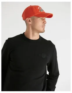 Gant Tonal Shield Crew Neck Sweatshirt in Black
