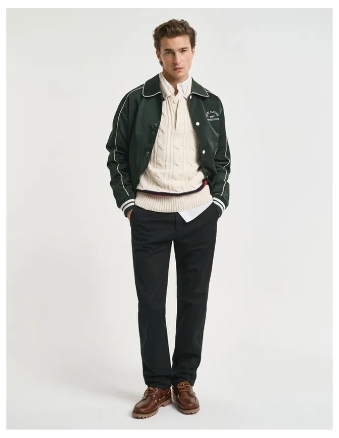 Gant Twill Chinos in Black