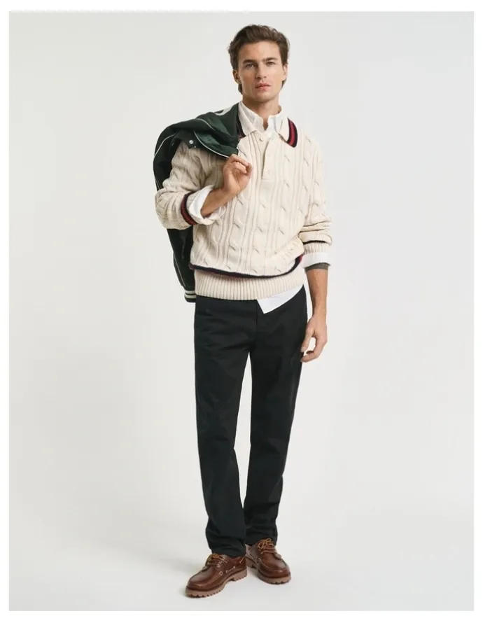 Gant Twill Chinos in Black