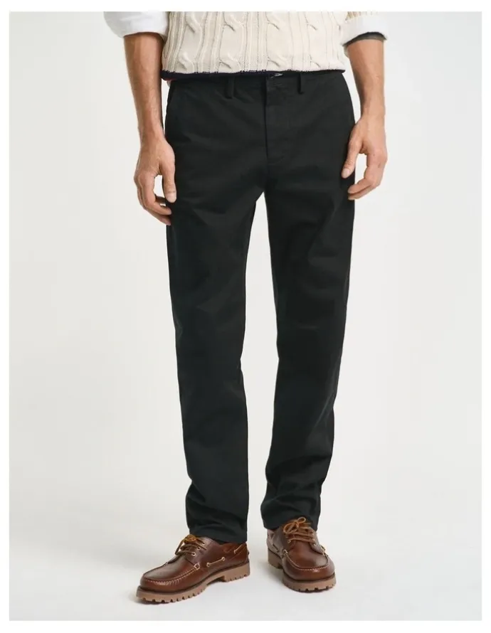Gant Twill Chinos in Black