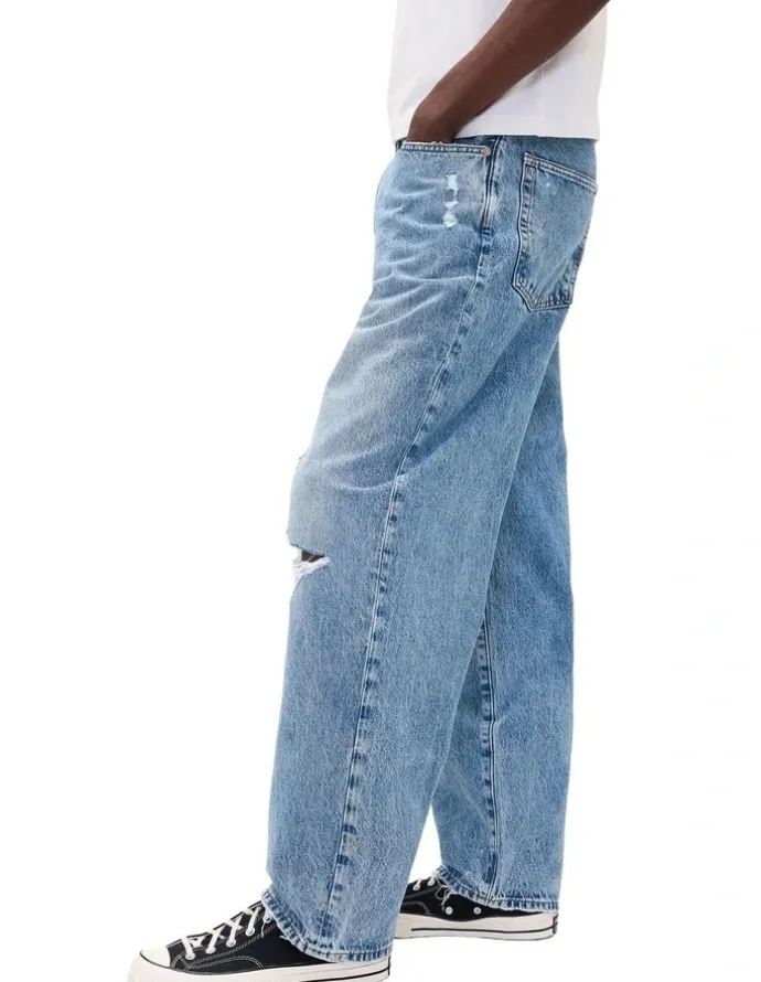 Gap Lt Dest Fa24 Baggy Fit Jeans in Light Wash