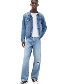 Gap Lt Dest Fa24 Baggy Fit Jeans in Light Wash