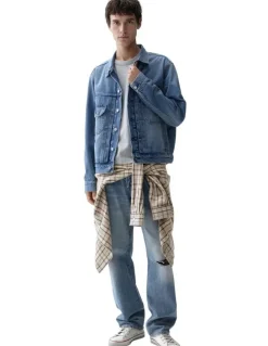 Gap Relaxed Icon Denim Jacket in Blue