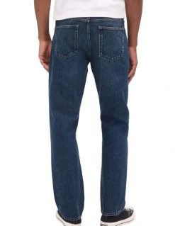 Gap Relaxed Straight Jeans in Dark Avion