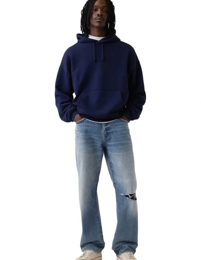 Gap Relaxed Straight Sp26 Reyes Worn 5 Pocket Jeans in Medium Wash