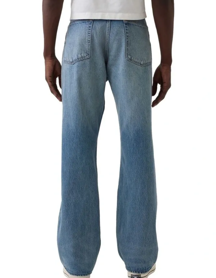 Gap Relaxed Straight Sp26 Reyes Worn 5 Pocket Jeans in Medium Wash