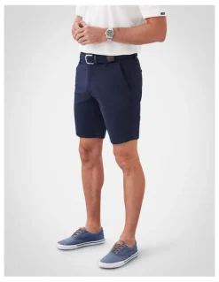 GAZMAN Active Quick Dry Houndstooth Shorts Midnight in Blue