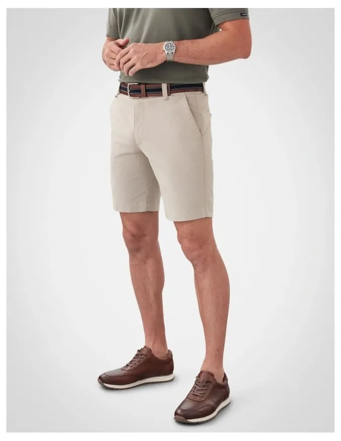 GAZMAN Active Quick Dry Houndstooth Shorts in Sand