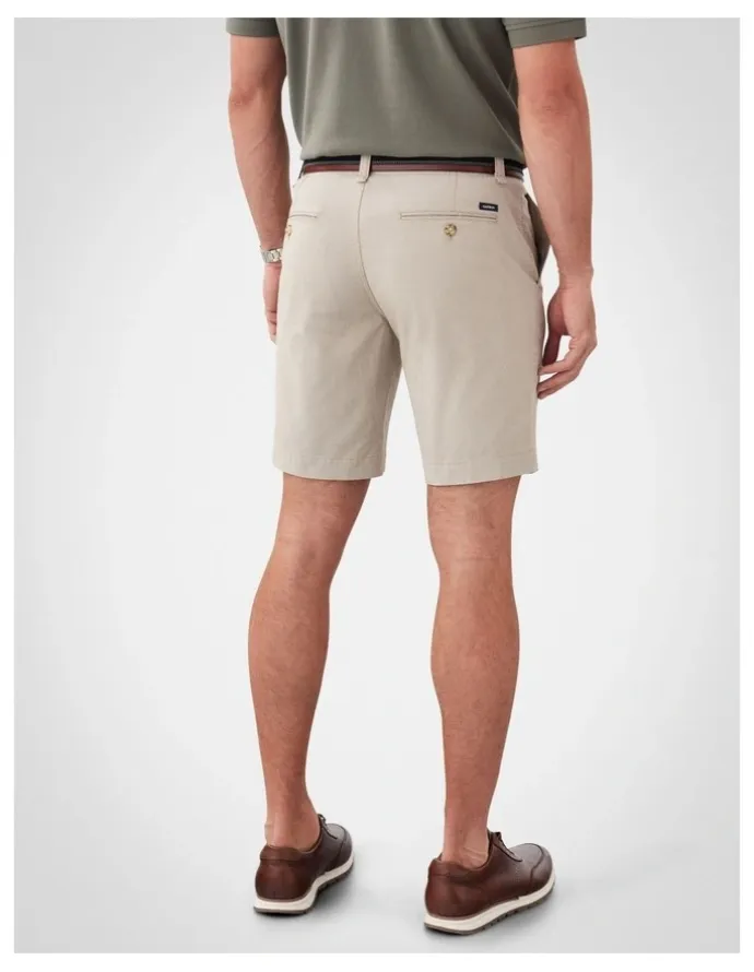 GAZMAN Active Quick Dry Houndstooth Shorts in Sand