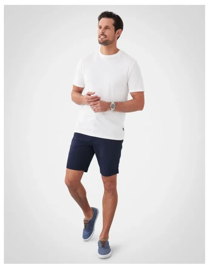 GAZMAN Basic Short Sleeve Tee in White