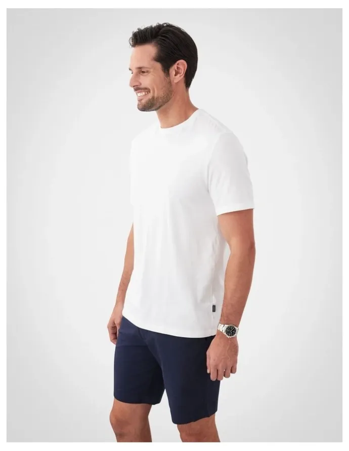 GAZMAN Basic Short Sleeve Tee in White