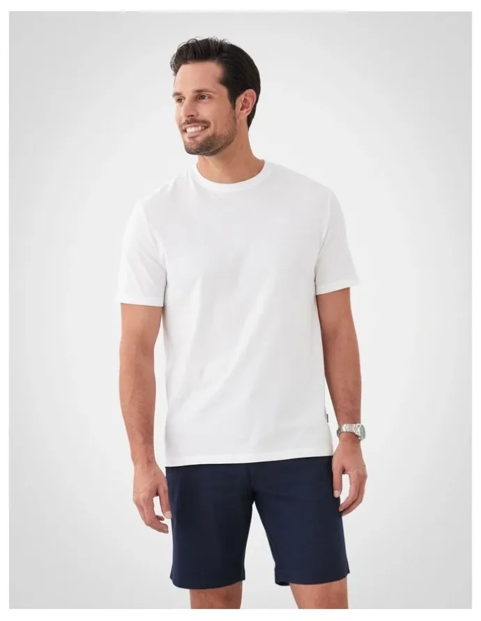 GAZMAN Basic Short Sleeve Tee in White