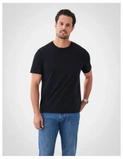 GAZMAN Basic Short Sleeve Tee in Black