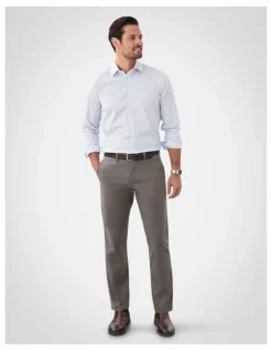 GAZMAN Comfort Stretch Chino Pant in Walnut