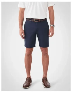 GAZMAN Comfort Stretch Twill Shorts in Navy