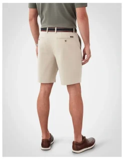 GAZMAN Comfort Stretch Twill Shorts in Desert