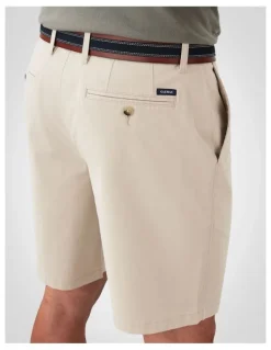 GAZMAN Comfort Stretch Twill Shorts in Desert