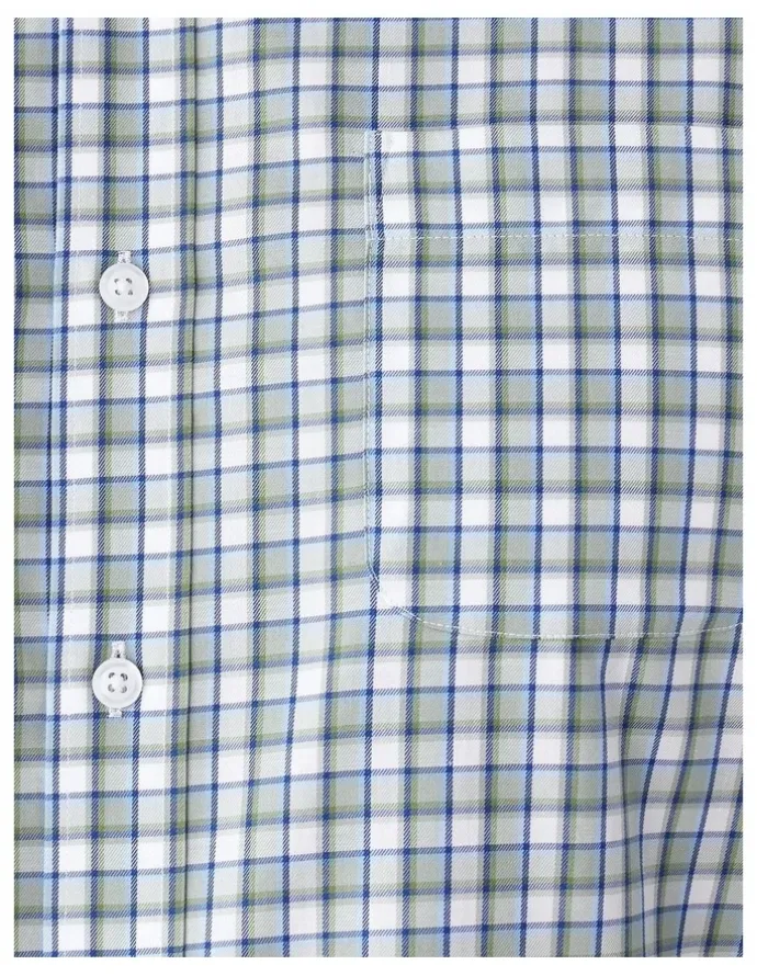 GAZMAN Easy Care Long Sleeve Shirt in Multi Check