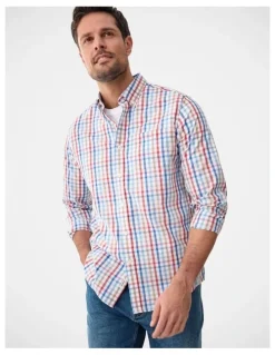 Gazman Easy Care Multi Check Long Sleeve Shirt Multi Check