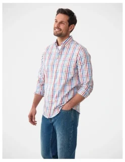 Gazman Easy Care Multi Check Long Sleeve Shirt Multi Check