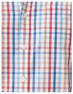 Gazman Easy Care Multi Check Long Sleeve Shirt Multi Check