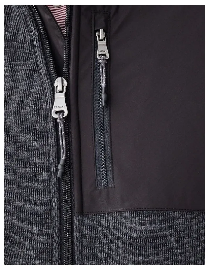 GAZMAN GAZFLEX Zip Through Sweat Charcoal