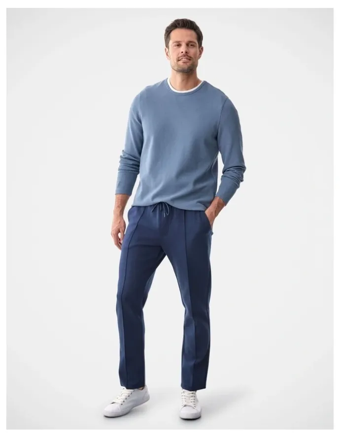 Gazman High Flex Waffle Crew Air Force Blue