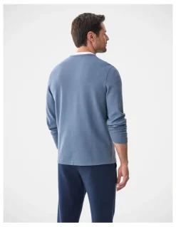 Gazman High Flex Waffle Crew Air Force Blue