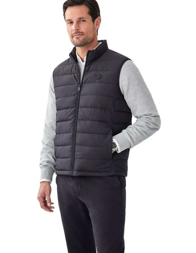 GAZMAN Lightweight Puffer Vest in Black