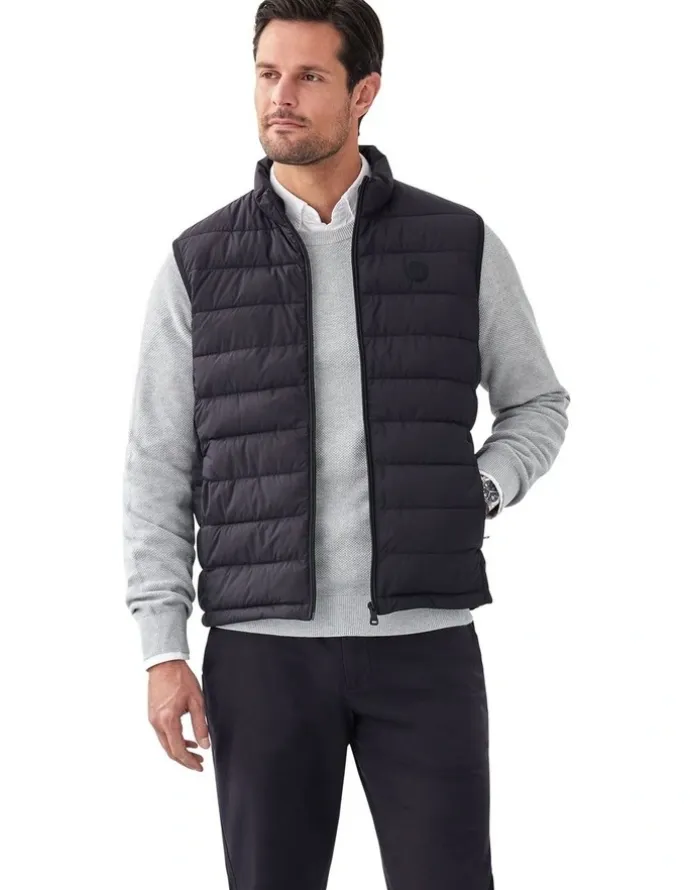 GAZMAN Lightweight Puffer Vest in Black
