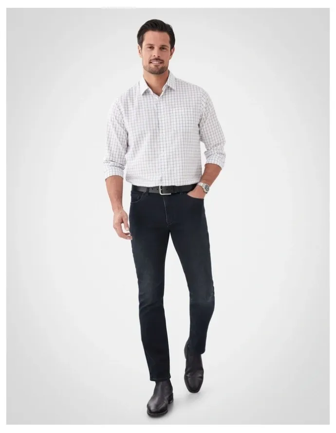 GAZMAN Merricks Modern Knit Jeans in Black