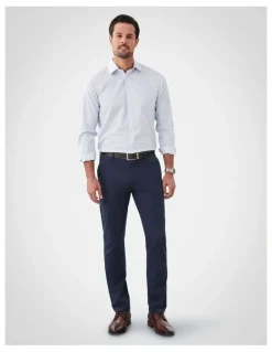 GAZMAN Modern Tapered Chino Pant in Navy