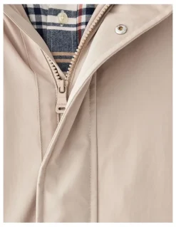 GAZMAN Stadium Hooded Jacket in Stone