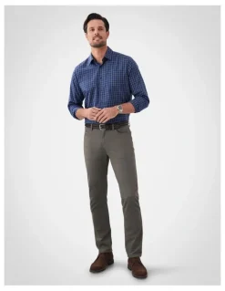 GAZMAN Stretch Bedford Cord Trouser in Green