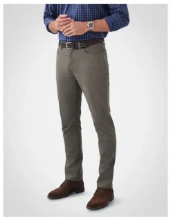 GAZMAN Stretch Bedford Cord Trouser in Green