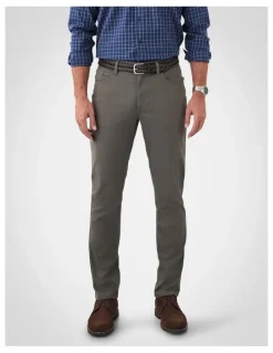 GAZMAN Stretch Bedford Cord Trouser in Green