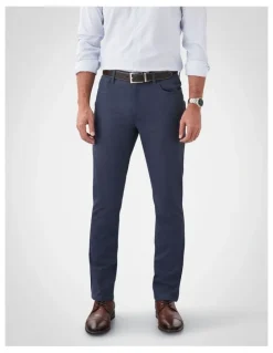 GAZMAN Stretch Bedford Cord Trouser in Indigo